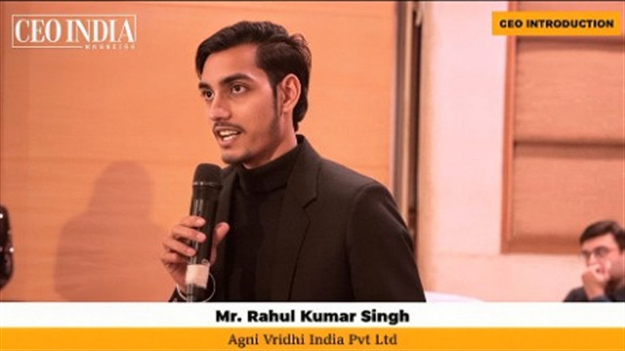 Mr. Rahul Kumar Singh Managing Director addressing CEO India Marketing Summit